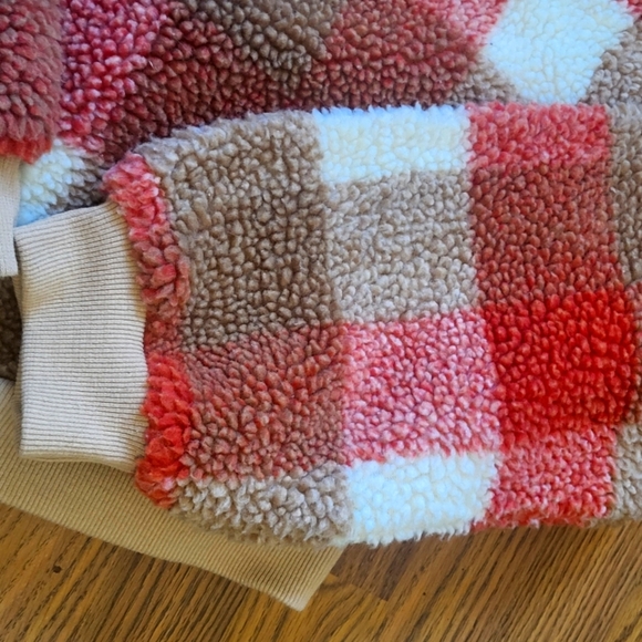 Zaful Long Sleeve Plaid Turtleneck Sweater Womens US 8 Fuzzy Style - Picture 7 of 8